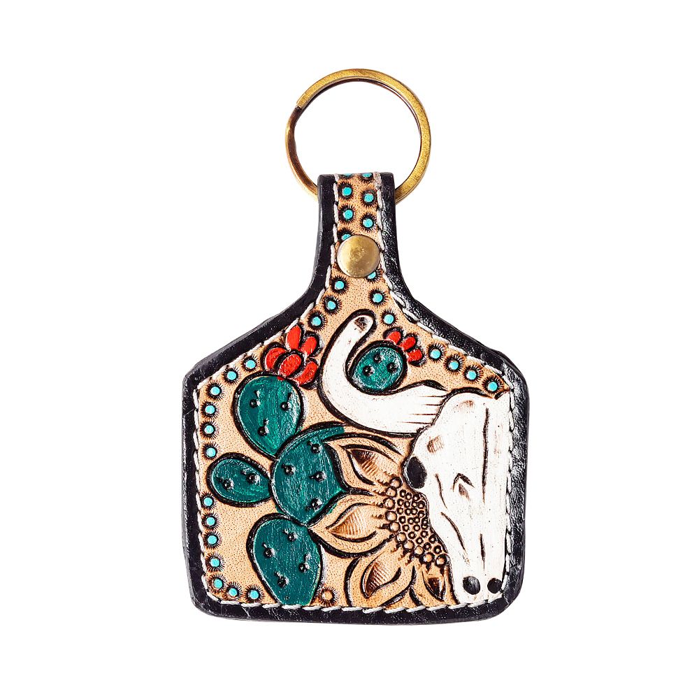 CANYON WIND HAND-TOOLED KEY FOB