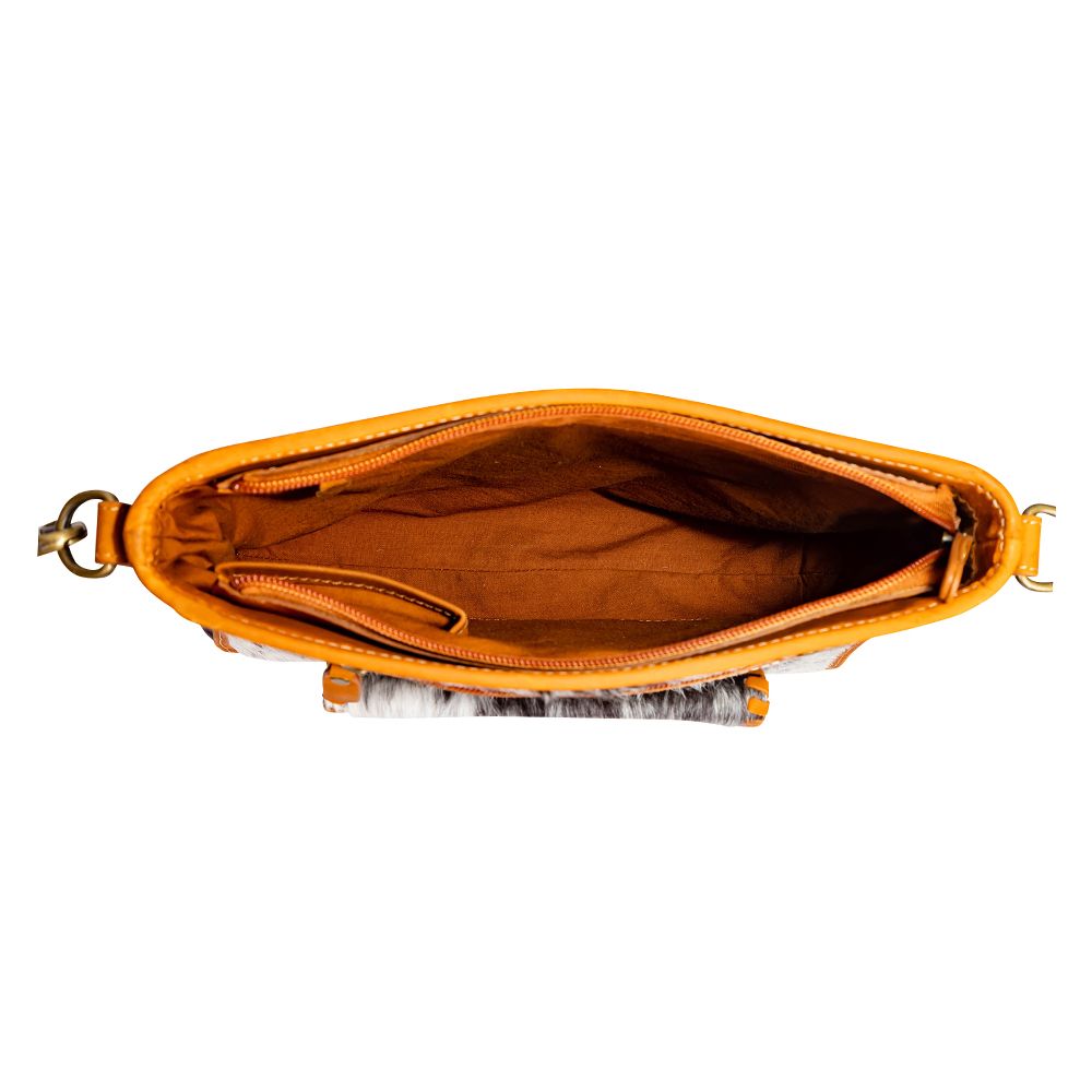 HIGHSTONE CANVAS & HAIRON SHOULDER BAG
