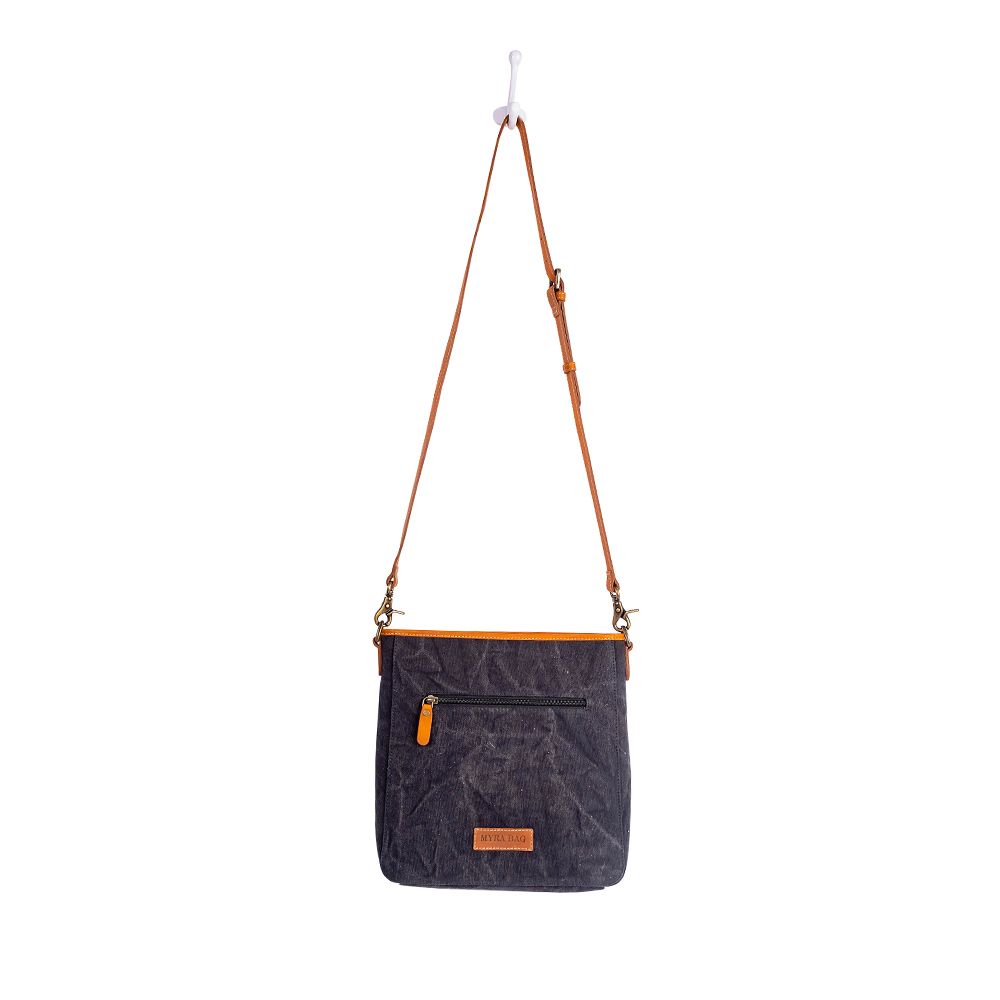 HIGHSTONE CANVAS & HAIRON SHOULDER BAG