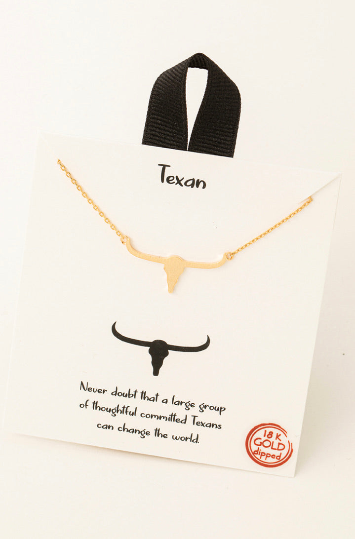 TEXAN LONGHORN NECKLACE