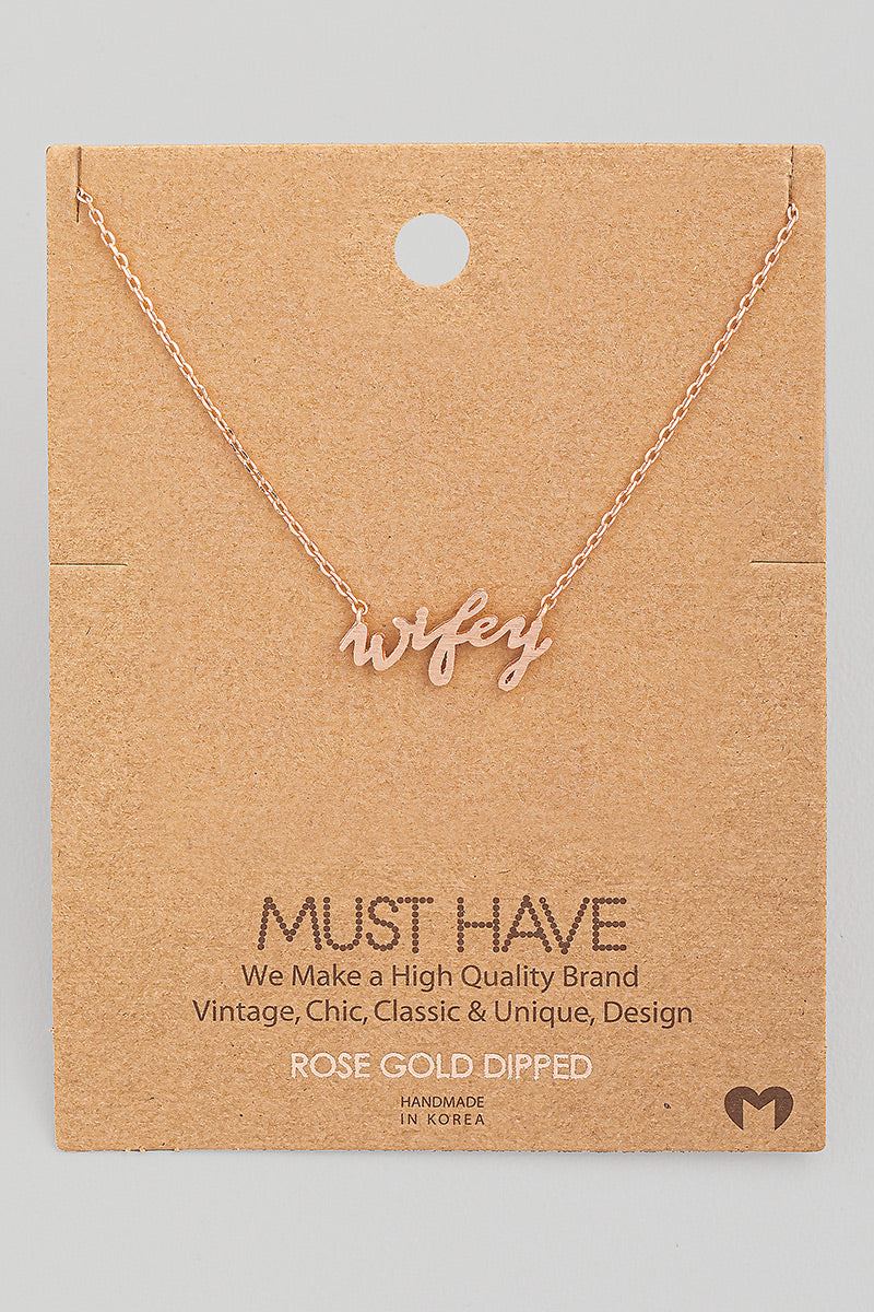 DAINTY WIFEY NECKLACE