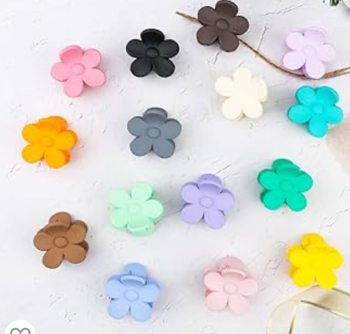 SMALL FLOWER CLAW CLIPS