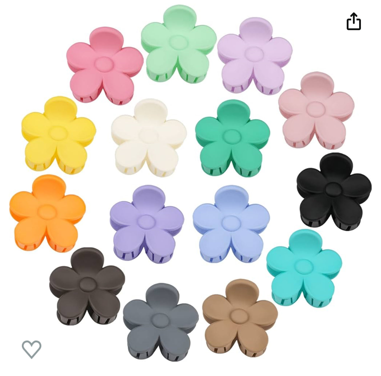 SMALL FLOWER CLAW CLIPS