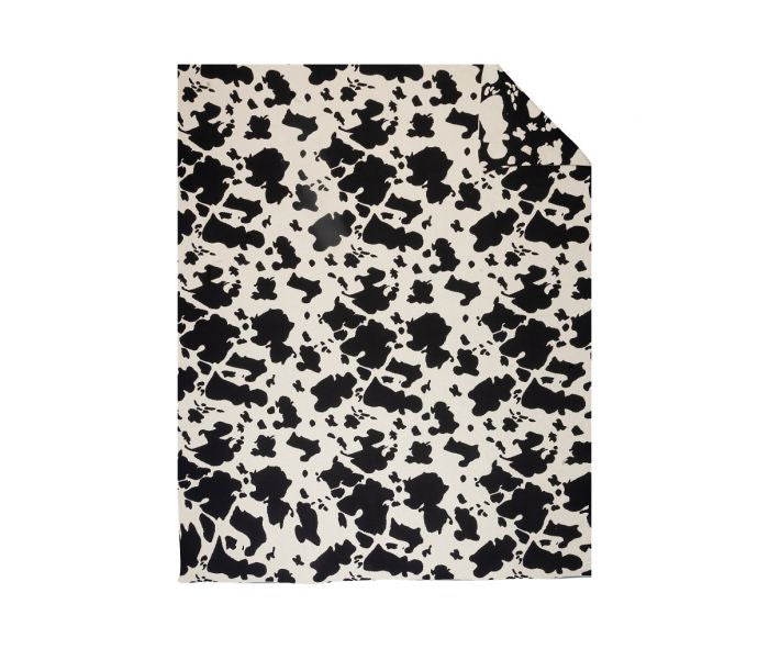 RUSTIC CHARM THROW (COW PRINT)