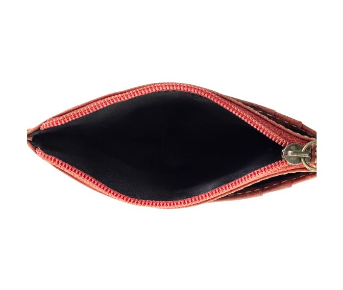 WESTERN FORK CREDIT CARD HOLDER IN RED RUSSET