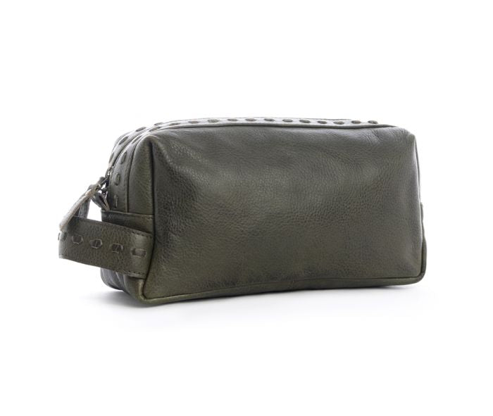 ROFF TRAIL TOILETRIES BAG IN MOSS GREEN