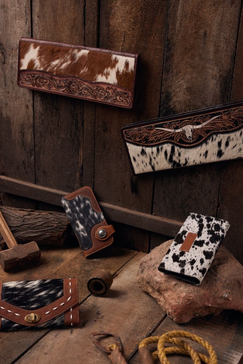 PALODAN HAIR-ON HIDE CREDIT CARD HOLDER