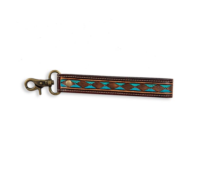 MESA ROCK HAND-TOOLED STRAP KEY FOB