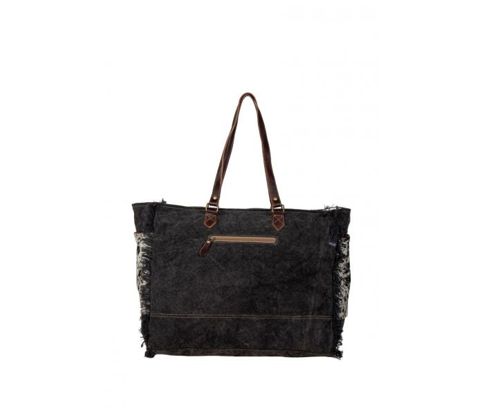 ROSALINDA CROSS STITCHED WEEKENDER BAG