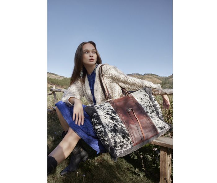 ROSALINDA CROSS STITCHED WEEKENDER BAG