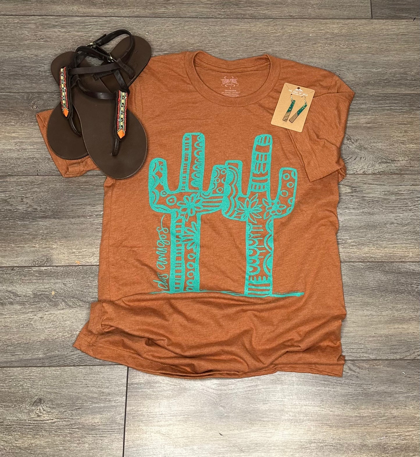 Dos Amigos T Shirt, Rust