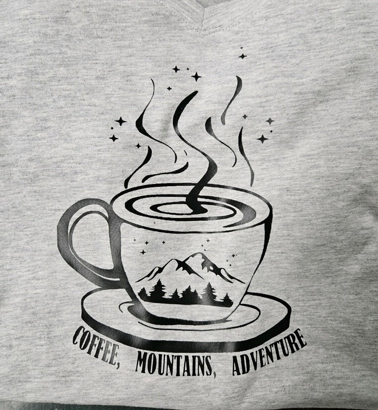 Coffee Adventure T shirt Woman’s