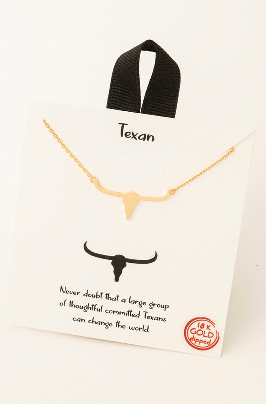 TEXAN LONGHORN NECKLACE