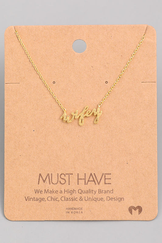 DAINTY WIFEY NECKLACE
