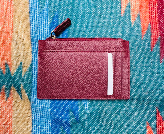 FOOTHILLS CREEK DOUBLE CREDIT CARD HOLDER IN WINE