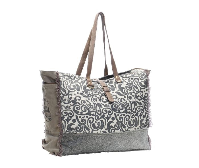 FLORAL PRINT WEEKENDER BAG