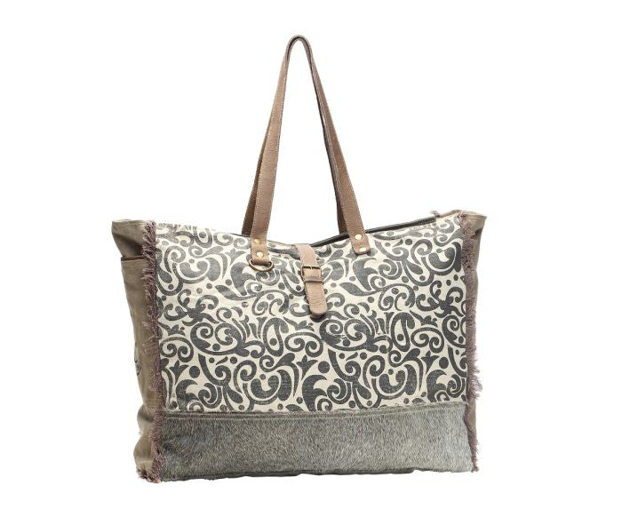 FLORAL PRINT WEEKENDER BAG