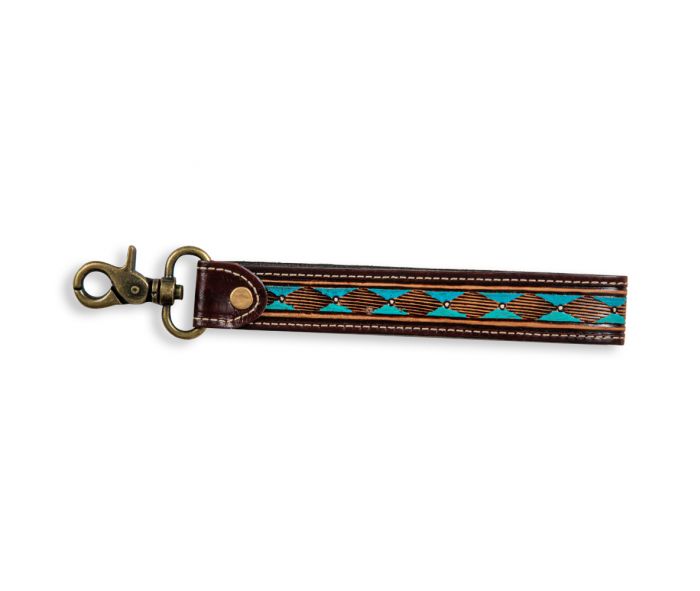 MESA ROCK HAND-TOOLED STRAP KEY FOB